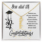 Graduation Gift for Her / Vertical Name Necklace