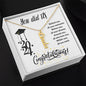 Graduation Gift for Her / Vertical Name Necklace