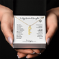 To My Destined Daughter / Chosen by Fate / Birth Flower Name Necklace