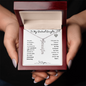 To My Destined Daughter / Chosen by Fate / Birth Flower Name Necklace