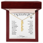 To My Destined Daughter / Chosen by Fate / Birth Flower Name Necklace
