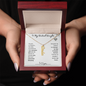 To My Destined Daughter / Chosen by Fate / Birth Flower Name Necklace