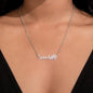 Happy Mother's Day / Dog Name & Paw Print Necklace