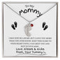 Mom to Be / Engraved Baby Foot Necklace