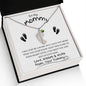 Mom to Be / Engraved Baby Foot Necklace