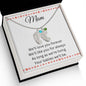 Mom Necklace / Engraved Baby Foot with Birthstone Necklace