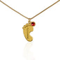 Mom to Be / Engraved Baby Foot Necklace