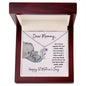 Dear Mommy / Happy 1st Mother's Day / Custom Baby Feet Necklace with Birthstone