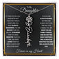 To My Daughter / Gift from Mom / Gift from Dad / Flower Name Necklace