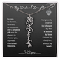 To My Destined Daughter / Chosen by Fate / Birth Flower Name Necklace