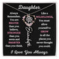 Daughter / Gift from Mom / Gift from Dad / Flower Name Necklace