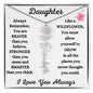 Daughter / Gift from Mom / Gift from Dad / Flower Name Necklace