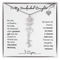 To My Handpicked Daughter/ Personalized Birth Flower Name Necklace