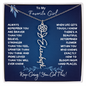To My Favorite Girl / Determined Flower / Birth Flower Name Necklace