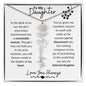 To My Daughter / Remarkable Woman / Gift from Mom / Gift from Dad / Flower Name Necklace