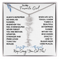 To My Favorite Girl / Birth Flower Name Necklace