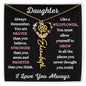 Daughter / Gift from Mom / Gift from Dad / Flower Name Necklace