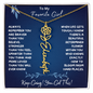 To My Favorite Girl/ Determined Flower/ Birth Flower Name Necklace