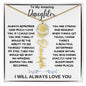 To My Amazing Daughter / Gift from Mom / Gift From Dad / Flower Name Necklace