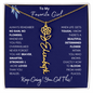 To My Favorite Girl /Beautiful Determined Flower / Birth Flower Name Necklace