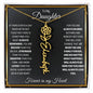 To My Daughter / Gift from Mom / Gift from Dad / Flower Name Necklace