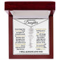 To My Lovely Daughter / Gift from Mom / Gift from Day / Flower Name Necklace