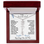 To My Favorite Girl / Determined Flower / BirthFlower Name Necklace