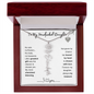 To My Handpicked Daughter/ Personalized Birth Flower Name Necklace