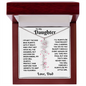 Personalized Daughter Name Necklace with Birth Flower β Gift from Dad