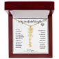To My Handpicked Daughter/ Personalized Birth Flower Name Necklace
