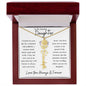 To My Daughter/ So Proud of You / Gift from Mom / Gift from Dad / Flower Name Necklace