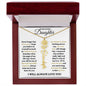 To My Lovely Daughter / Gift from Mom / Gift from Day / Flower Name Necklace