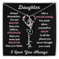 Daughter / Gift from Mom / Gift from Dad / Flower Name Necklace