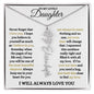 To My Lovely Daughter / Gift from Mom / Gift from Day / Flower Name Necklace