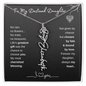 To My Destined Daughter / Chosen by Fate / Birth Flower Name Necklace