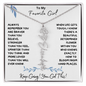To My Favorite Girl / Determined Flower / BirthFlower Name Necklace
