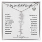 To My Handpicked Daughter/ Personalized Birth Flower Name Necklace