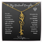 To My Destined Daughter / Chosen by Fate / Birth Flower Name Necklace