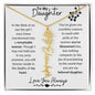 To My Daughter / Remarkable Woman / Gift from Mom / Gift from Dad / Flower Name Necklace
