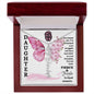 Daughter / Fierce & Fragile / Gift from Mom / Gift from Dad / Flower Name Necklace
