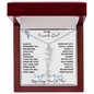 To My Favorite Girl / Determined Flower / BirthFlower Name Necklace