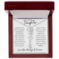 To My Daughter/ So Proud of You / Gift from Mom / Gift from Dad / Flower Name Necklace