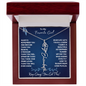 To My Favorite Girl/ Determined Flower/ Birth Flower Name Necklace