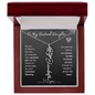 To My Destined Daughter / Chosen by Fate / Birth Flower Name Necklace