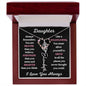 Daughter / Gift from Mom / Gift from Dad / Flower Name Necklace