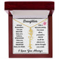 Daughter / Gift from Mom / Gift from Dad / Flower Name Necklace