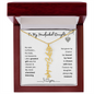To My Handpicked Daughter/ Personalized Birth Flower Name Necklace