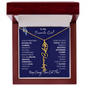 To My Favorite Girl /Beautiful Determined Flower / Birth Flower Name Necklace
