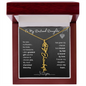 To My Destined Daughter / Chosen by Fate / Birth Flower Name Necklace