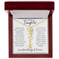 To My Daughter/ So Proud of You / Gift from Mom / Gift from Dad / Flower Name Necklace
